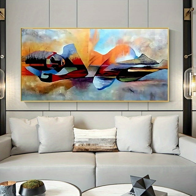 1pc Frameless Abstract Buddha Lord Oil Painting On Canvas Religious Posters And Prints Scandinavian Cuadros Wall Art Picture For Living Room, No Frame
