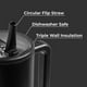 thumbnail image 3 of HydroJug Traveler - Botella de agua con asa y pajita abatible - Cabe en portavasos, vaso resistente a fugas, reutilizable, aislado, de acero inoxidable y base de goma - Regalos para mujeres y hombres, 3 of 4