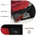thumbnail image 6 of Round Area Rug 3 Ft, Happy Valentine's Day Washable Non-Slip Circle Carpet for Living Room/Bedroom, Romantic Red Roses Black Low-Profile Small Floor Mats Collection Rugs for Indoor, 6 of 7