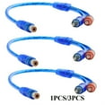 thumbnail image 4 of Câble Audio de Voiture 1 Femelle vers 2 Mâles Adaptateur Rca Répartiteur de Fil Connecteur de Signal, 4 of 4