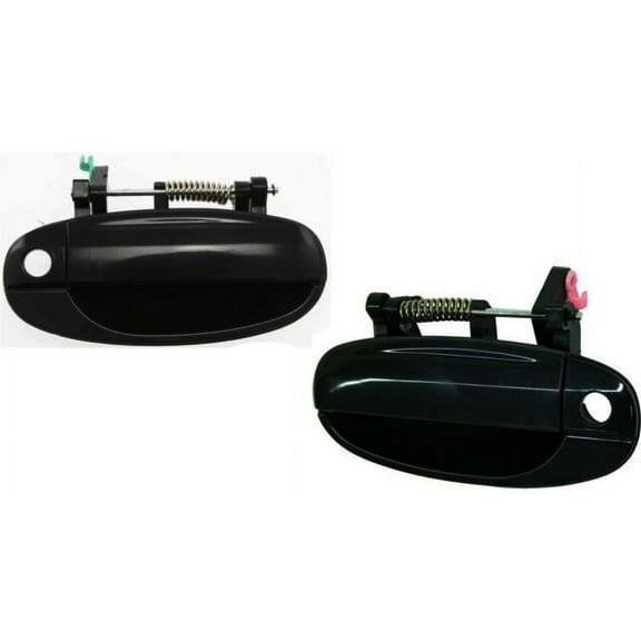 Garage-Pro Front Exterior Door Handle Set of 2 Compatible with 2004-2006 Chevrolet Aveo, Fits 2006-2011 Chevrolet Aveo5 Smooth Black Driver and Passenger Side
