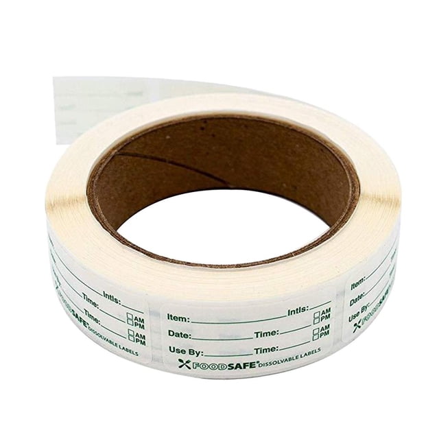 Etiquetas Extraíbles para Congelador Etiquetas Adhesivas para Almacenamiento de Alimentos de 1 X 3 Pulgadas Etiquetas de Papel para Refrigerador