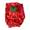 thumbnail image 3 of Ajuste de ganso conjunto de ropa de ganso balcón porche césped calmante regalo sala de estar patio patio estatua de vestuario sombrero y falda Patrón de fresa, 3 of 8