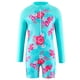 thumbnail image 2 of Odeerbi 4-12 Años Trajes de Baño de Manga Larga Con Lycra Para Niñas Traje de Baño de Una Pieza Para Entrenamiento En Verano Traje de Baño Hawaiano de Surf Con Estampado Floral, 2 of 9