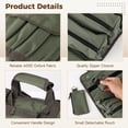 thumbnail image 4 of 600D Oxford Roll Up Tool Bag, Heavy Duty Tool Roll Organizer with 4 Fixed Large Compartments, 2 Detachable Pouches, 5 Pockets, Portable Toolbag for Electrician, Mechanic, 4 of 6