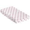 BreathableBaby Changing Pad Cover, Dahlia Fashion/Pink/Gray