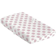 BreathableBaby Changing Pad Cover, Dahlia Fashion/Pink/Gray