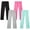 Black/Grey/Pink Aqua, variant on Real Love Girls’ Sweatpants – 4 Pack Active Basic Fleece Cargo Jogpants, Joggers or Flares (5-16)
