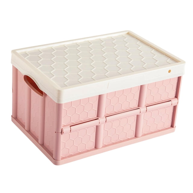 S SERENABLE Storage Container Clothes Books Folding for Picnic Garden Home pink