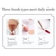 thumbnail image 5 of Brocha de maquillaje ZOREYA 3 en 1, brocha para contorno, base, brocha para labios, brocha multifunción portátil para corrector, 5 of 9