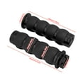 thumbnail image 2 of 1" Black Non-Slip Rubber Handlebar Hand Grips For Harley Honda Yamaha Kawasaki, 2 of 8