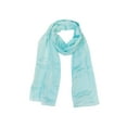 thumbnail image 2 of Wrapables® Lightweight Polyester Solid Colored Scarf (Set of 2), Power Blue and Olive, 2 of 7