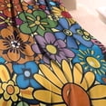thumbnail image 3 of Pioneer Flower Floral Print Pattern Blanket,Comfortable Soft Lamb Wool Throw Blanket,All Season,Warm Lightweight Blankets for Sofa Bed Couch Living Room Chair,40"x50", 3 of 4
