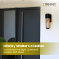 thumbnail image 3 of Hinkley Shelter LED Wall Mount Light, Black Outdoor Fixture, Clear Glass, 3 of 7