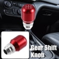 thumbnail image 2 of Unique Bargains 1 Set 5 Speed Universal Car Adjustable Gear Shift Knob Aluminum Alloy Shift Stick Knob Red, 2 of 6