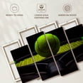 thumbnail image 6 of Elephant Stock Modern Tennis Wall Art - Horizontal Multi Panel Canvas - Living Room Wall Decor - Sports Multi Panel - Black And Green Decor - 43" x 27", 6 of 8