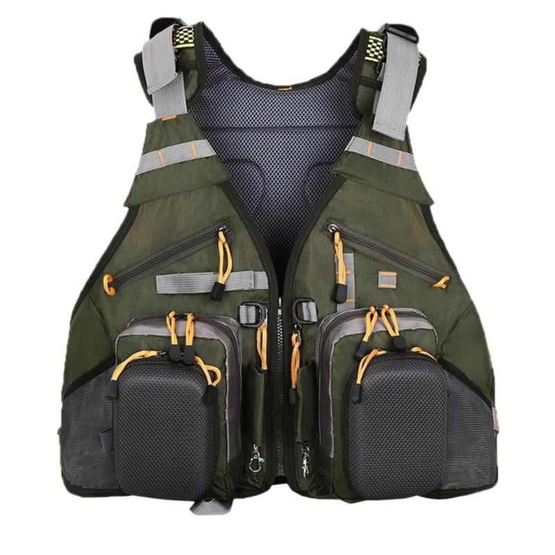 Fly Fishing Backpack Adjustable Size Mesh Vest Pack Combo Water Bladder 