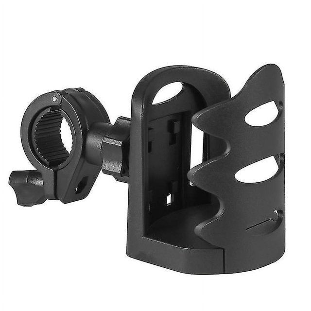 1 portabotellas para bicicleta, color negro, para bicicletas, cochecitos, sillas de ruedas