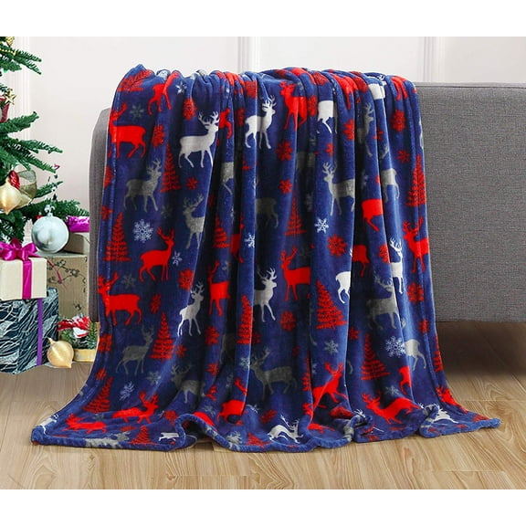 Elegant Comfort 50 x 60 Blanket Gift Christmas Throw