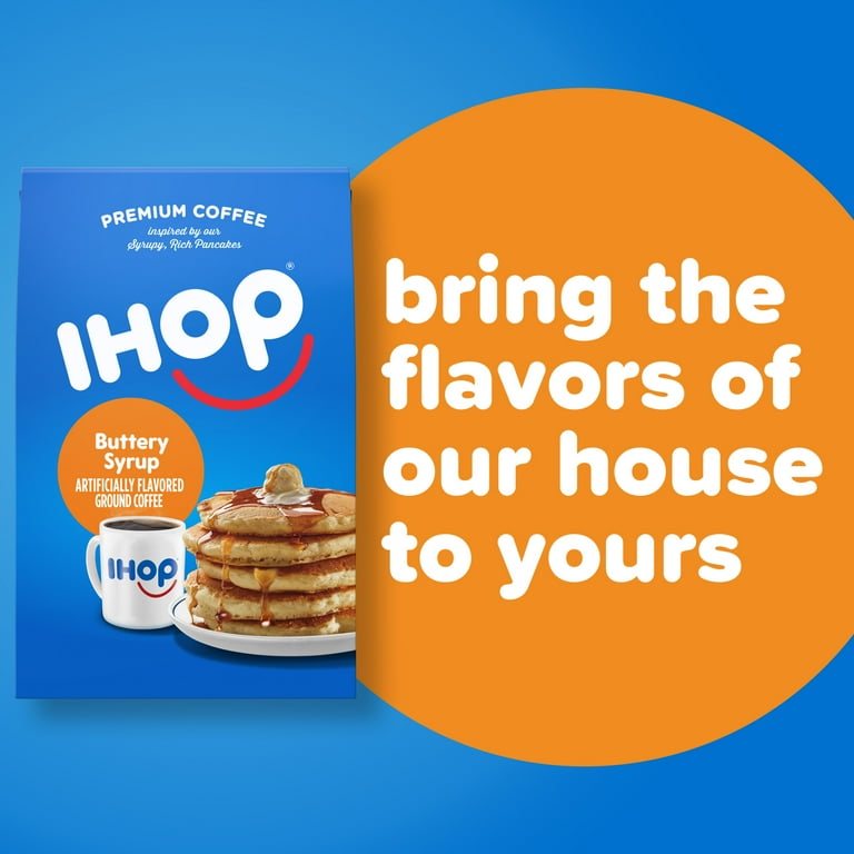 IHOP Buttery Syrup Flavored Ground Coffee, 20 Oz Bag, 40 OFF