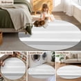 thumbnail image 5 of Grey Stripe Round Area Rug 5 FT, Non Slip Bedroom Rugs, Modern Abstract Monochrome Geometric Washable Soft Circular Carpet Non-Shedding Floor Mat for Kitchen Dining Room Foyer Balcony Dorm, 5 of 8