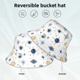 thumbnail image 4 of Fisherman Hat 22.8×5.9in Skin-Friendly Lightweight Breathable Folding Reflective Double Face For Daily Travel Business Camping Blue Gold Eyes Stars Sun Moon, 4 of 8