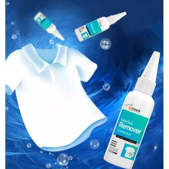 Clothes Rust Remover Cleaner, Fabric Rust Stain Remover, Removes Rust Water Rust Mud Dirt And Stains Easily Removes Without Hurting Clothes 80ml