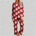thumbnail image 6 of Fewfanhot Womens Pajamas Long Sleeve Button Down Pjs Sets 2 Piece Loungewear Christmas Sleepwear, 6 of 6
