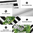 thumbnail image 5 of Flower Wreath Outdoor Rug 3x5 Ft, Non Slip Washable Area Rug, Farmhouses Bow-Knot Black Stripes Patio Rugs Carpet Runner, Large Floor Mat for Indoor/Outdoor Deck Porch Camping, 5 of 8