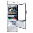 thumbnail image 2 of Premium Levella PRFIM1256DX Single Glass Door Merchandiser Refrigerator-Freezer with Automatic Ice Maker Display Beverage Cooler-12.5 cu ft-Silver, 2 of 6