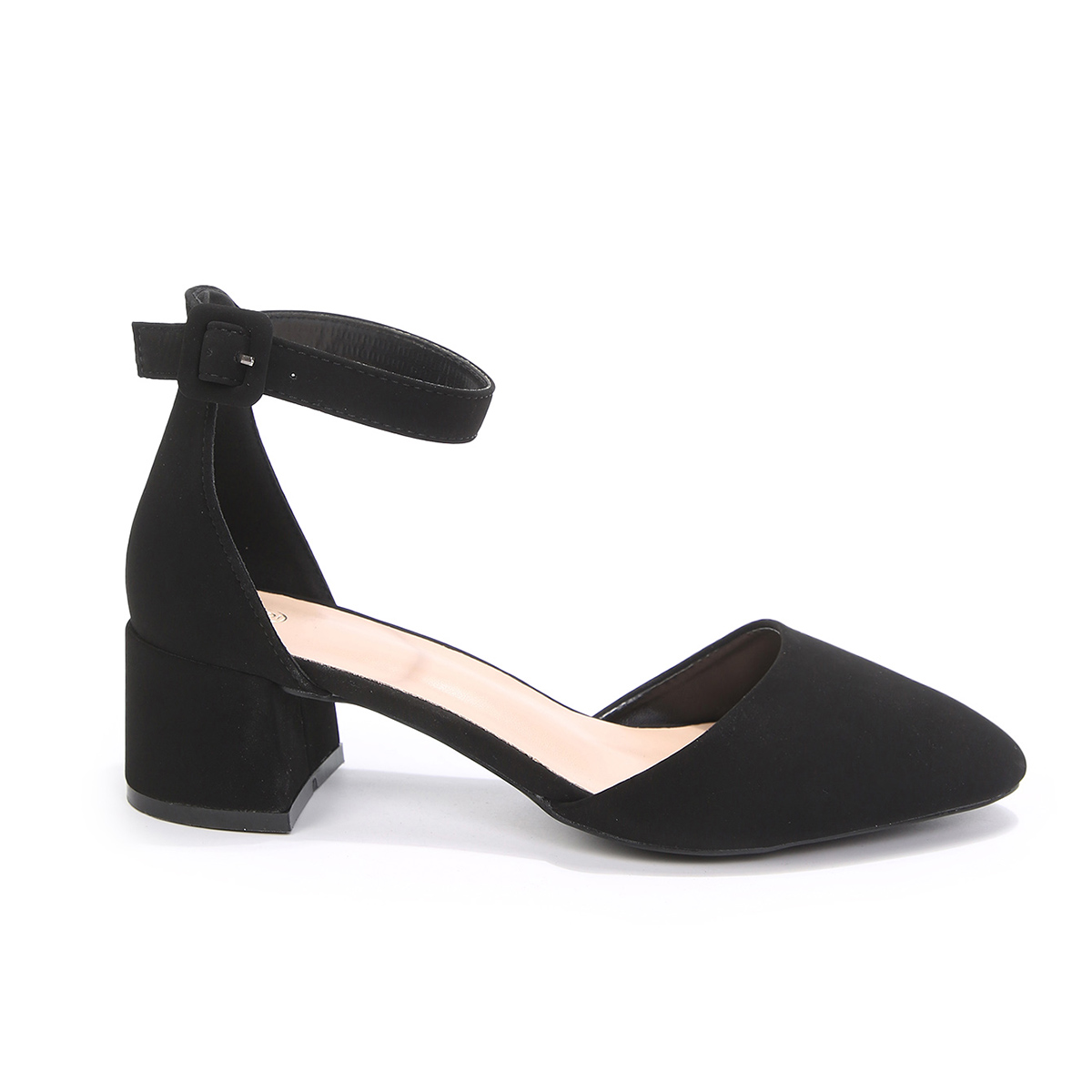 LuckLilac Women's Round Toe Block Heel Ankle Strap Pumps photo 2