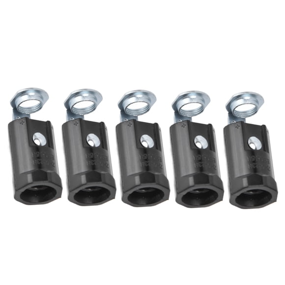 10PCS 125V E12 Lamp Holder, Durable Material, Heat Resistance, 75W 125V, Simple To Install, Widely Application, E12 Screw Bulbs Connection