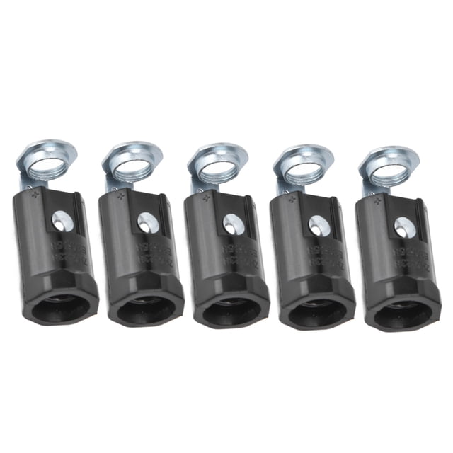 10 Pcs Support de Lampe E12 125V, Matériau Durable, Résistance à la Chaleur, 75W 125V, Simple à Installer, Application Grand, Connexion d'Ampoules à Vis E12