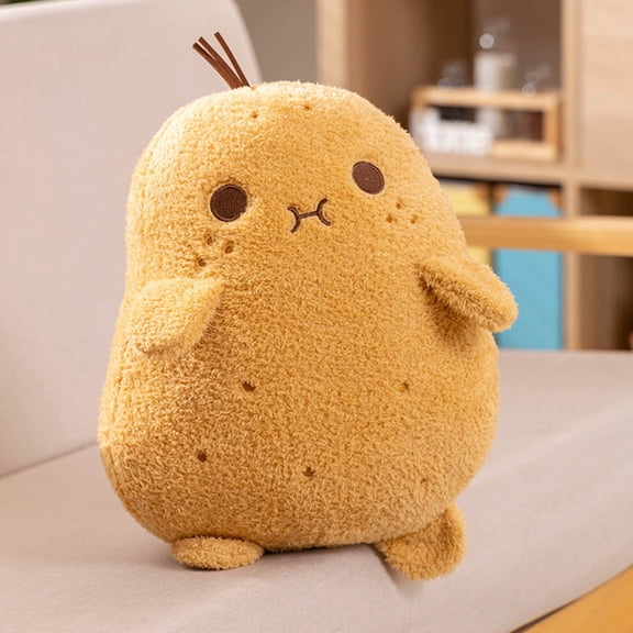 Cute Potato Plush Toy, Soft Stuffed Vegetable Pillow for Home Decor, Huggable Cartoon Potato Plushie for Gift Giving, 5.9 Inches