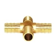 thumbnail image 5 of Joywayus 1/4 "(6 mm) Espiga para manguera Unión de 4 vías Tubería Intersección cruzada/Latón dividido Agua/Combustible/Aire, 5 of 5