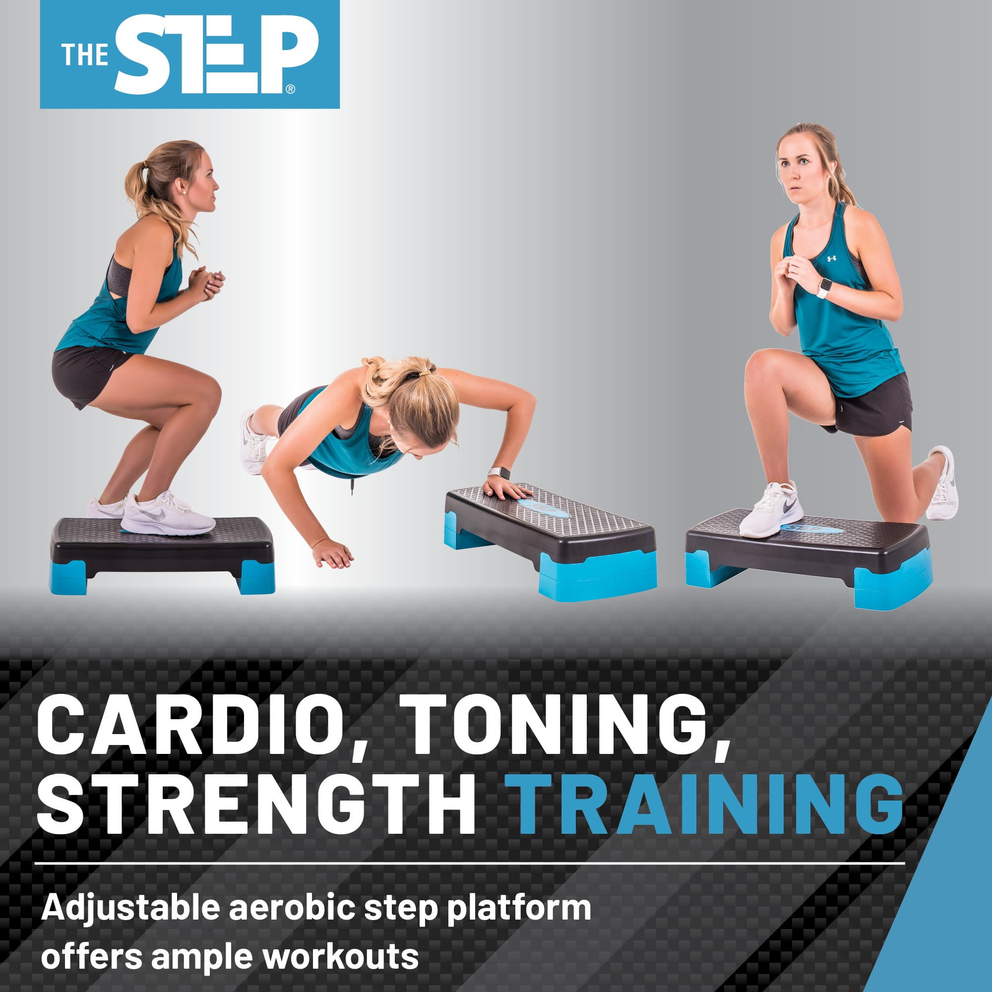 The Step Adjustable Workout Exercise Gym Risers Equipment for