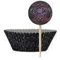 thumbnail image 1 of Unique Party - Set de Decoraciones de Tarta Cumpleaños - Pack de 48 (Negro), 1 of 2