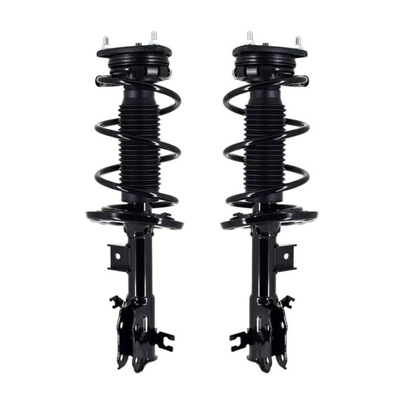 Pair 2 Front L-R Quick Complete Strut-Coil Spring For 2017 2018 Toyota Yaris IA