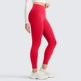 thumbnail image 3 of Matte Yoga Leggings - Casual Lounge Workout Womens Yoga Full Length Pants Hot Pink XL, 3 of 6