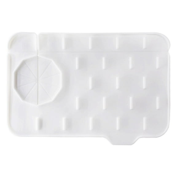 Double Sided Silicone Sink Pad - Self-Draining/Foldable, 8.3"x5.7"/Counter Organizer, for Kitchen/Bathroom/Splash Proof