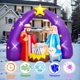thumbnail image 3 of Belén inflable navideño de 2,3 m con luces LED para exteriores, 3 of 7