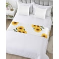 thumbnail image 5 of Xipuska Sunflower Spring Bed Runners for Queen Size Bed, Decorative Bed Throws for Foot of Bed, Summer Pastoral Botanical Floral Bed Runner Sofa Throw Bedding Scarf Protector Slipcover for Bedroom, 5 of 6