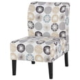 thumbnail image 2 of Signature Design by Ashley Chaise d'Appoint Décontractée Sans Bras Triptis, Crème avec Motif Soleil, 2 of 10