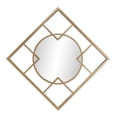 thumbnail image 5 of Tyler Dillon Metal Framed Circular & Square Gold Wall Mirror - 20"H x 20"W, 5 of 11