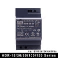 thumbnail image 4 of HDR-15 30 60 100 150 Series DC 5V 12V 15V 24V 48V ,Ultra Slim Step Shape DIN Rail Power Supply, 4 of 6
