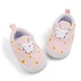 thumbnail image 1 of Zapatillas Para Bebé Niña De 1 Año De Edad De Verano Princesa Pisos Cuna Zapatos De Lona Para 0-18 Meses, 1 of 4