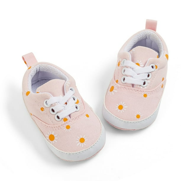 Zapatillas Para Bebe Nina De 1 Ano De Edad De Verano Princesa Pisos Cuna Zapatos De Lona Para 0 18 Meses Walmart en linea