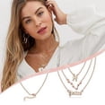 thumbnail image 3 of PANTIDE 3Pcs Pisces Zodiac Layer Necklaces for Women Girls Retro Rose Gold Plated(Rose Gold), 3 of 6