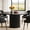 Black, variant on Fnova 47.24" Round Dining Table, Wood Coffee Table for 4 People, Modern Farmhouse Kitchen Table for Dining Room (Chairs Not Included)