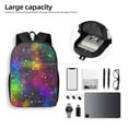 thumbnail image 4 of Disketp Bright Universe School Backpack, Lightweight Basic Middle School Bookbags 17 Inch Casual Daypack for Student College, Travel or Outdoor, 4 of 6